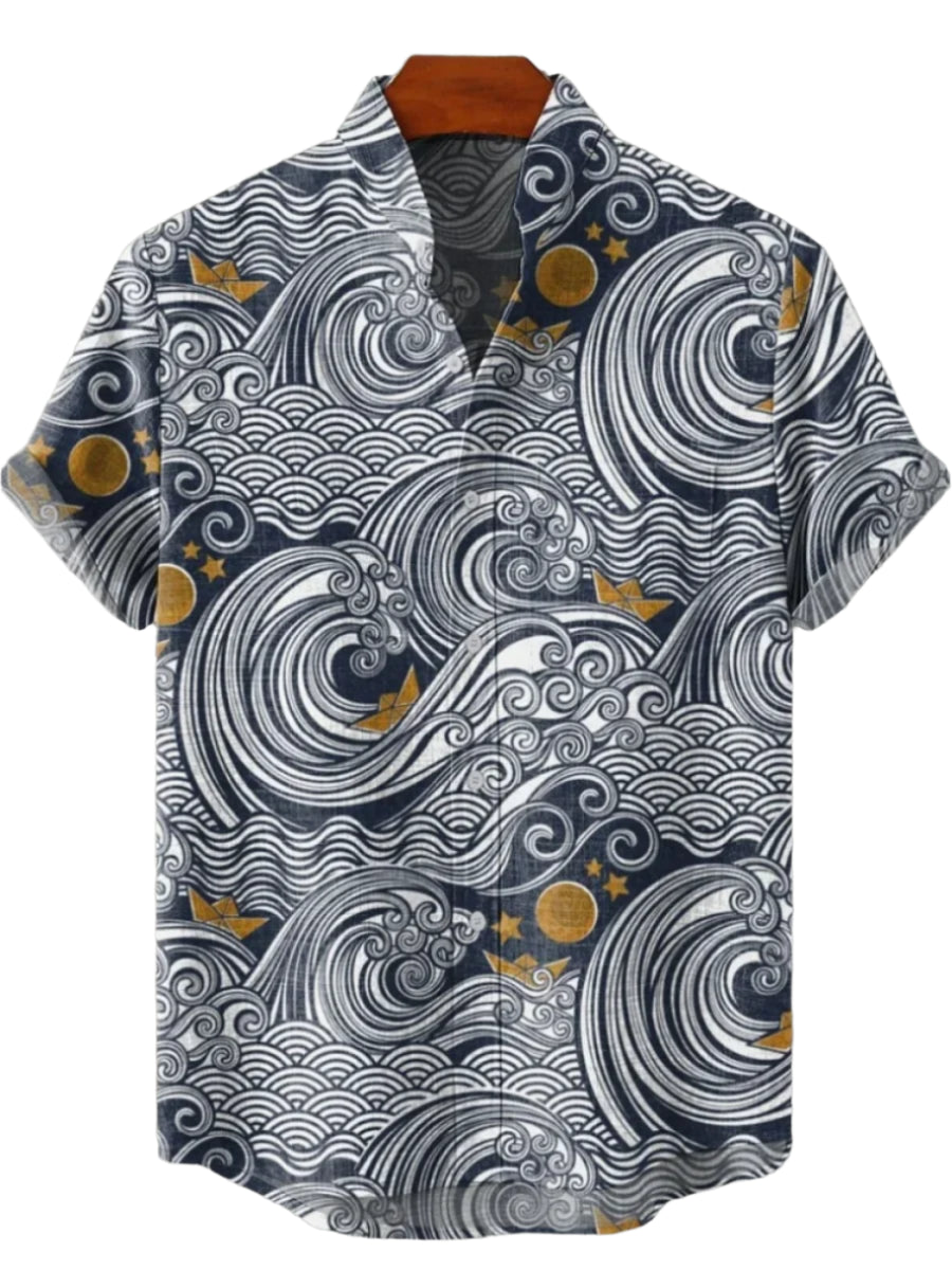 Wave Print Shirt