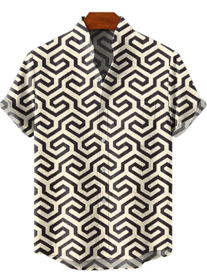 Geometric Print Shirt