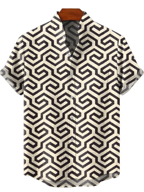 Geometric Print Shirt